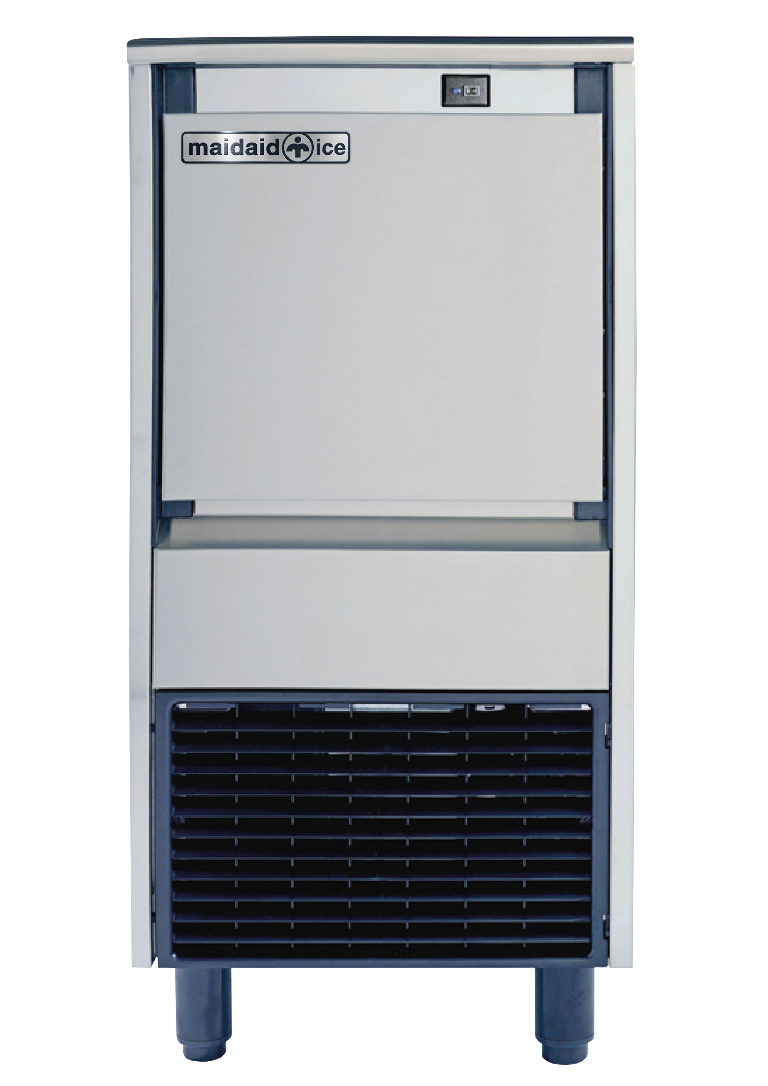 110V Commercial Ice Maker Machine, 16KG/24H Stainless Steel Under